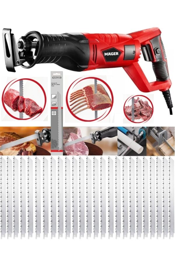 1_org_zoom Alman Teknolojisi Döner Kafa 8600 Rpm Tilki Kuyruğu Makinesi 30 Adet Bıçak - Görsel 1