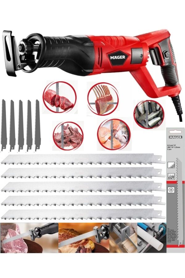 1_org_zoom Bakır Sargı 8600 Rpm 10 Adet Bıçak Tilki Kuyruğu Testere Makinası Döner Başlık - Görsel 1