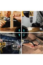 XR Led Işıklı  5 Pilli DARBELİ Çift Akülü 30 Parça Set Hediyeli Çantalı Akülü Vidalama Şarjlı Matkap - Görsel 3