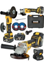 88 Wat 10 Ah Kömürsüz Motor Çift Akülü Taşlama Spiral Makinası - Görsel 2