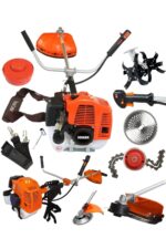 Benzinli Yan Tip 52 Cc 9,9hp Tırpan Capa Aparatlı Canavar Başlık Çim Çalı Çırpı Biçme Makinası