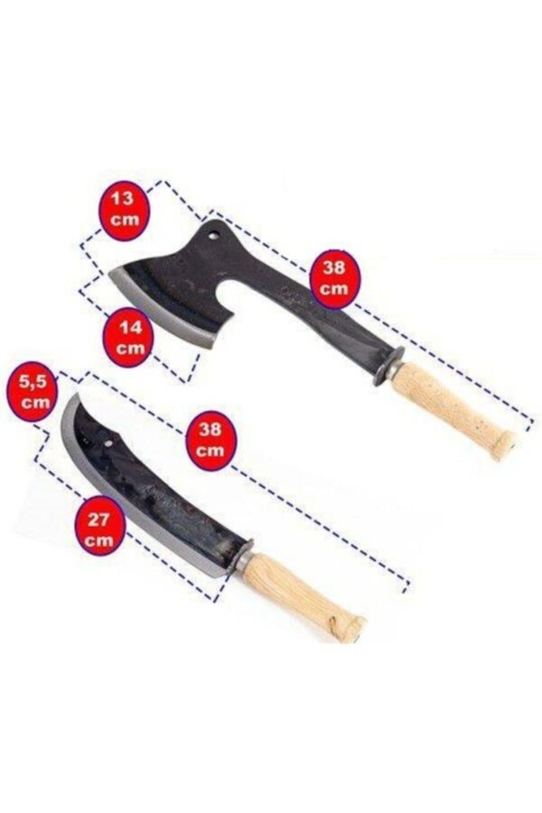 Benzinli Ağaç Kesme Motoru Döküm Çelik Balta+çelik Dağcı Bıçağı+yedek Zincir+eldiven+gözlük - Görsel 2