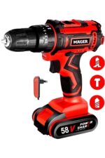 Metal Şanzıman 58 Watt 8 Ah Çift Akülü Vidalama Darbeli Şarjlı Matkap Üstün Alman Teknolojisi - Görsel 3